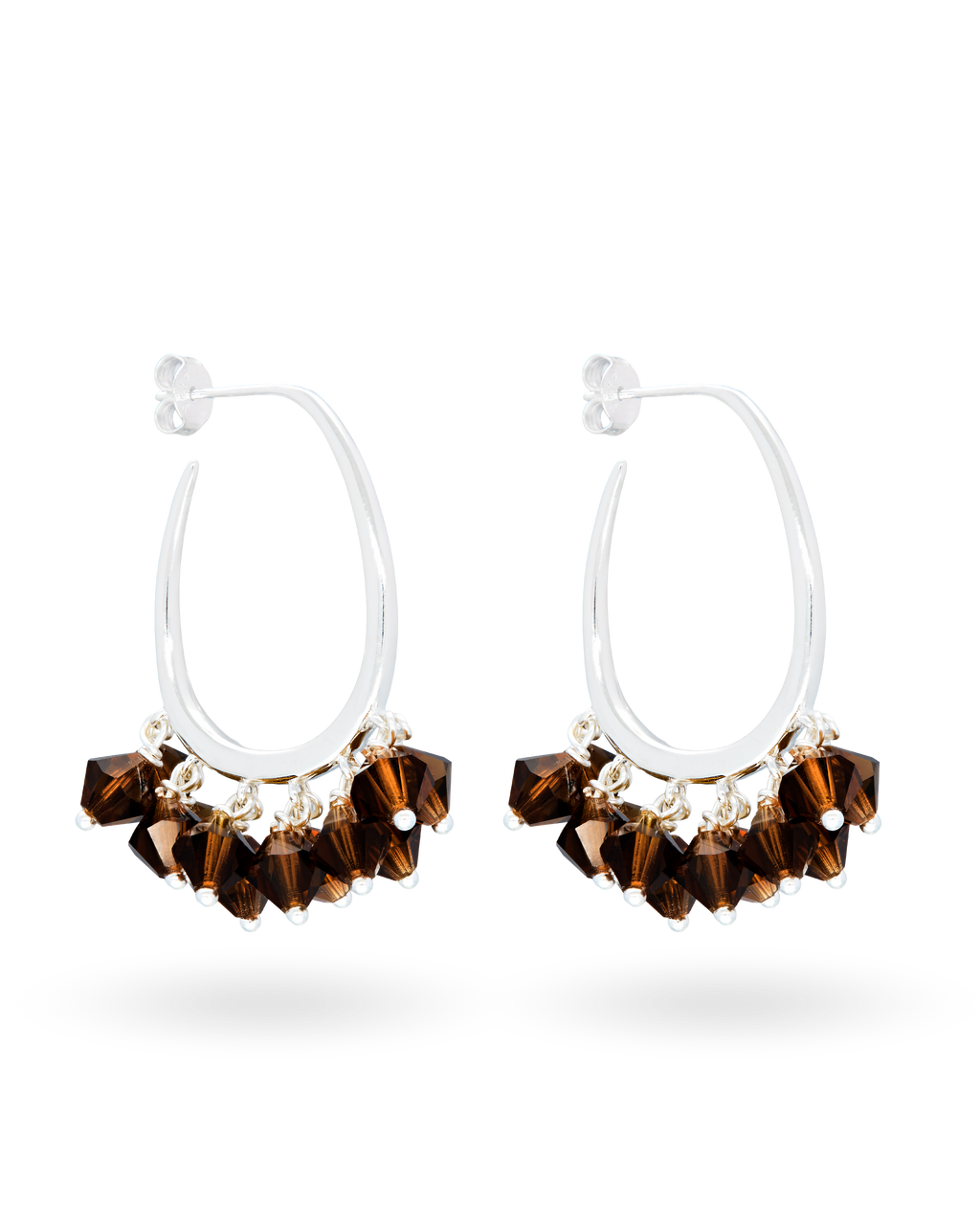 Choco Whip Earrings in Silver