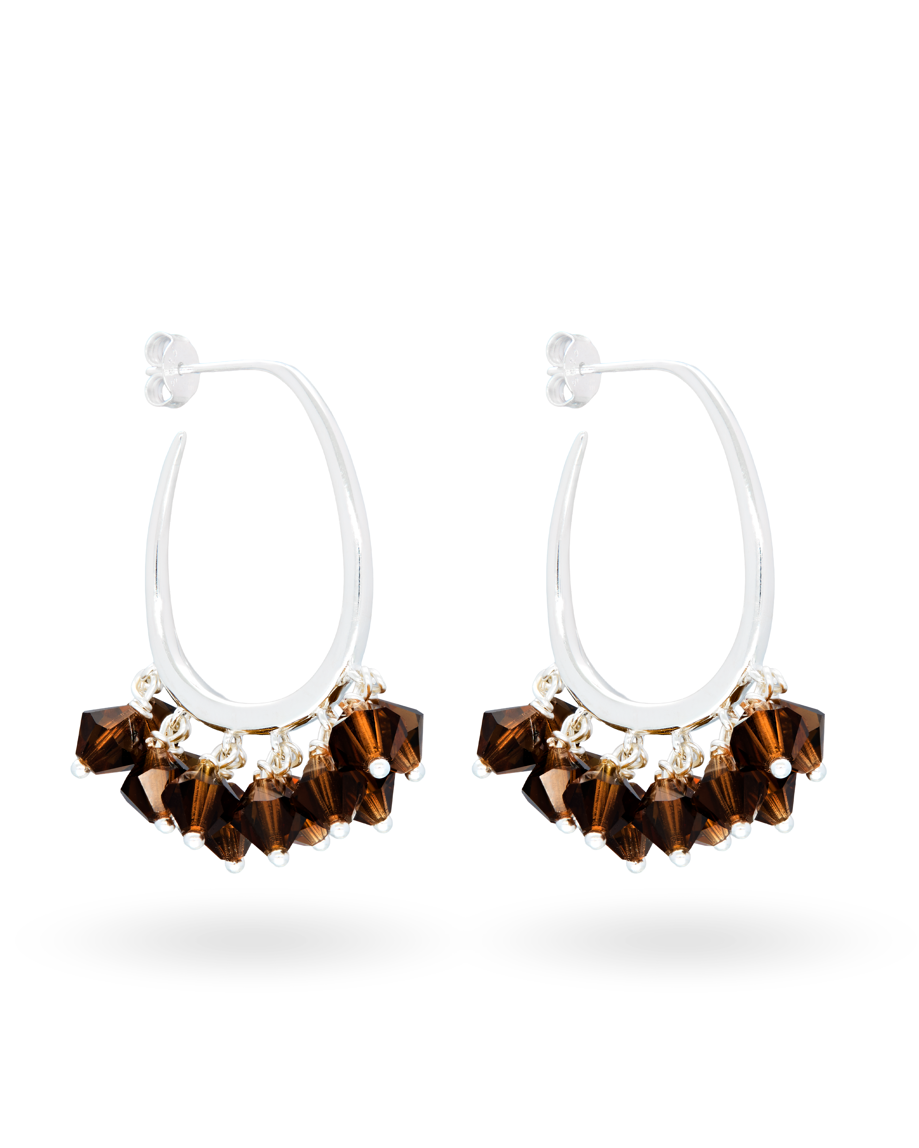 Choco Whip Earrings in Silver