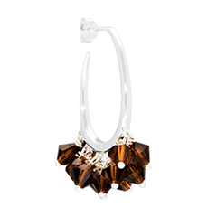 Choco Whip Earrings in Silver