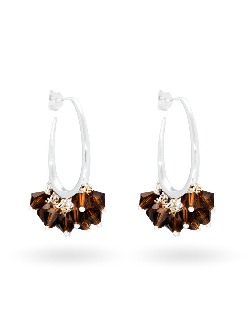 Choco Whip Earrings in Silver