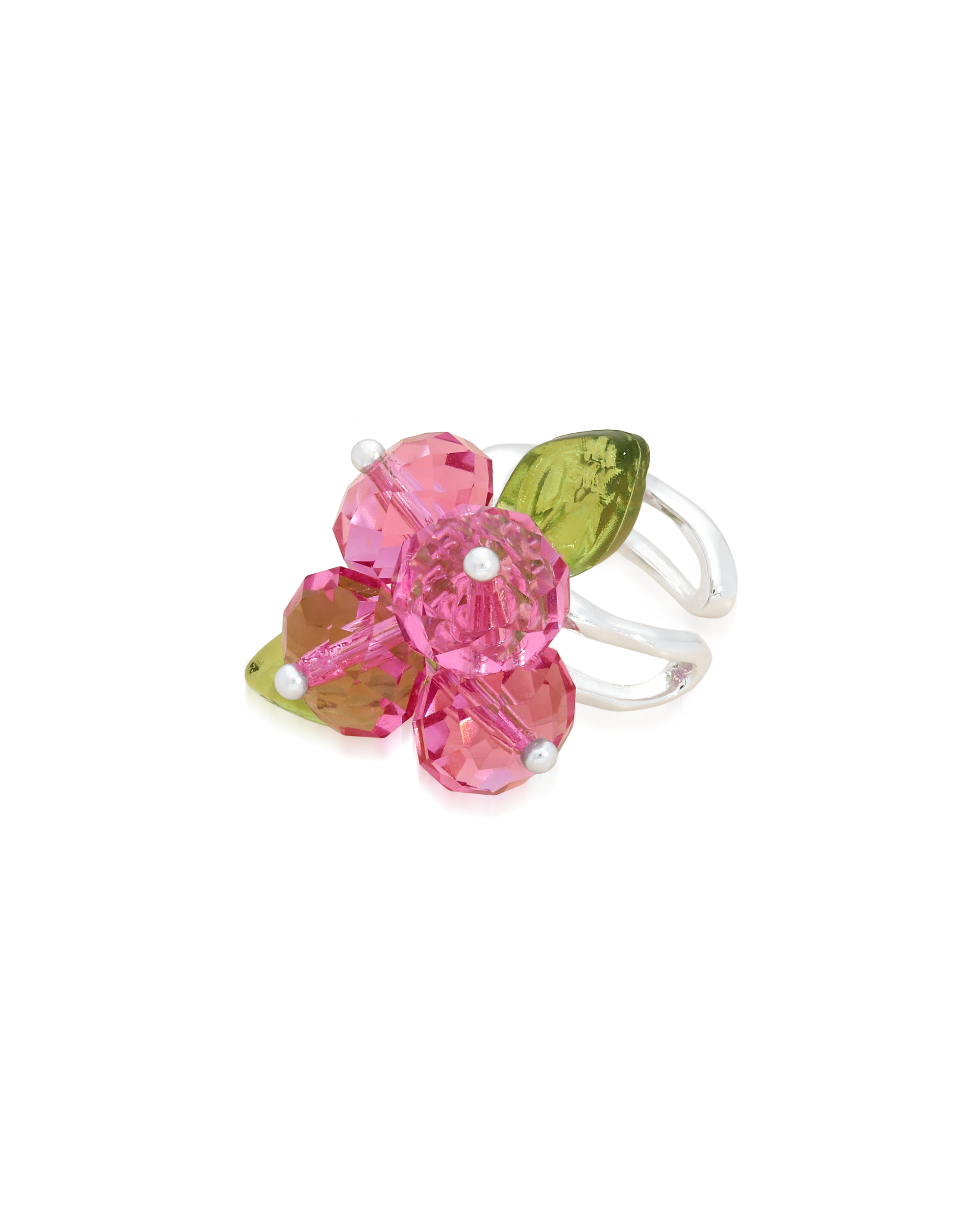 Rose Romance Earcuff in Silver
