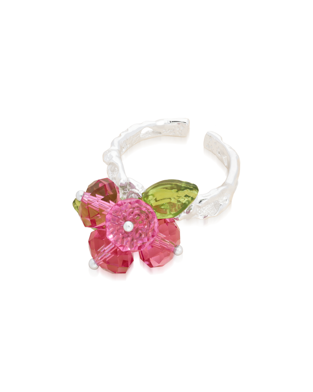 Rose Romance Ring in Silver