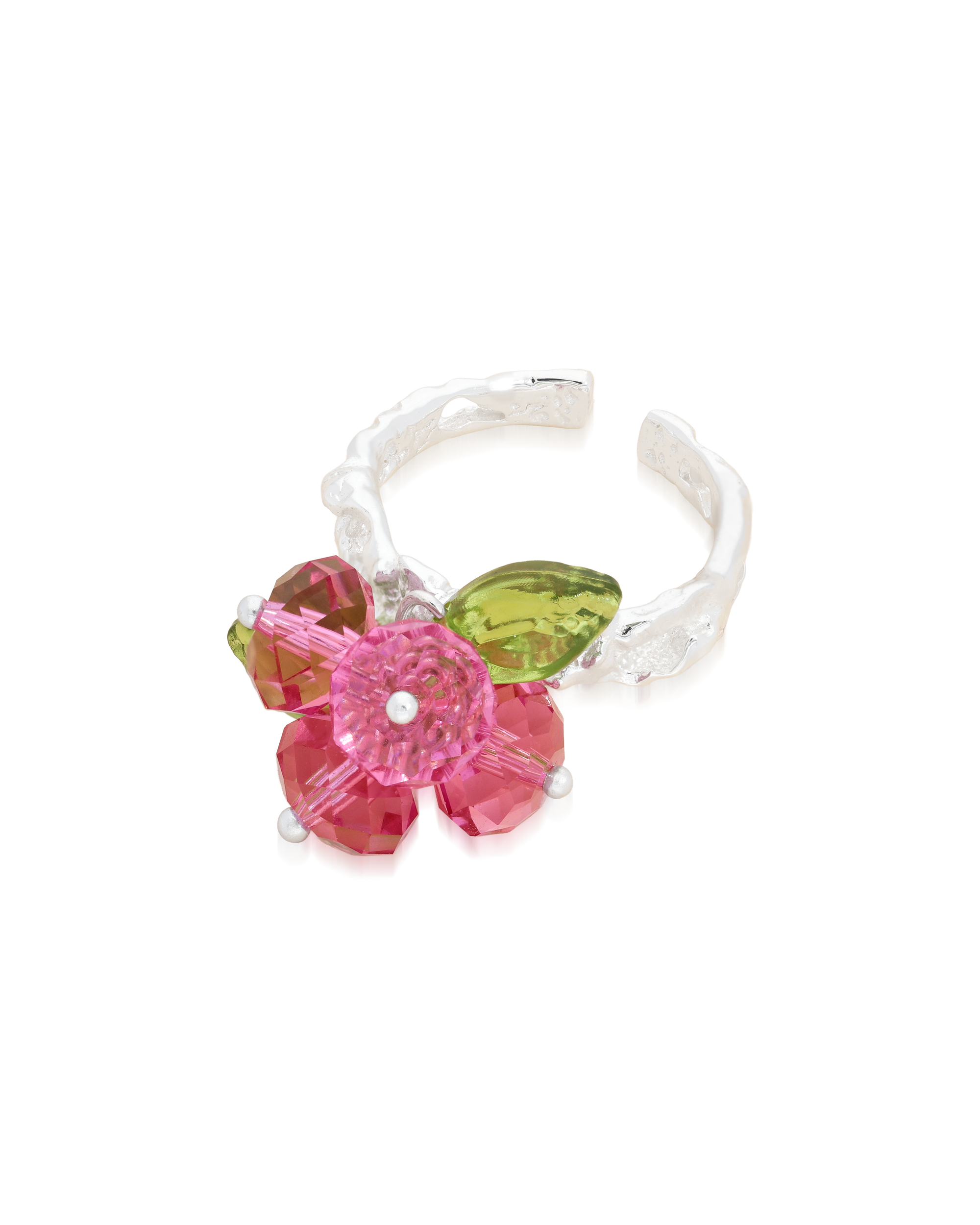Rose Romance Ring in Silver
