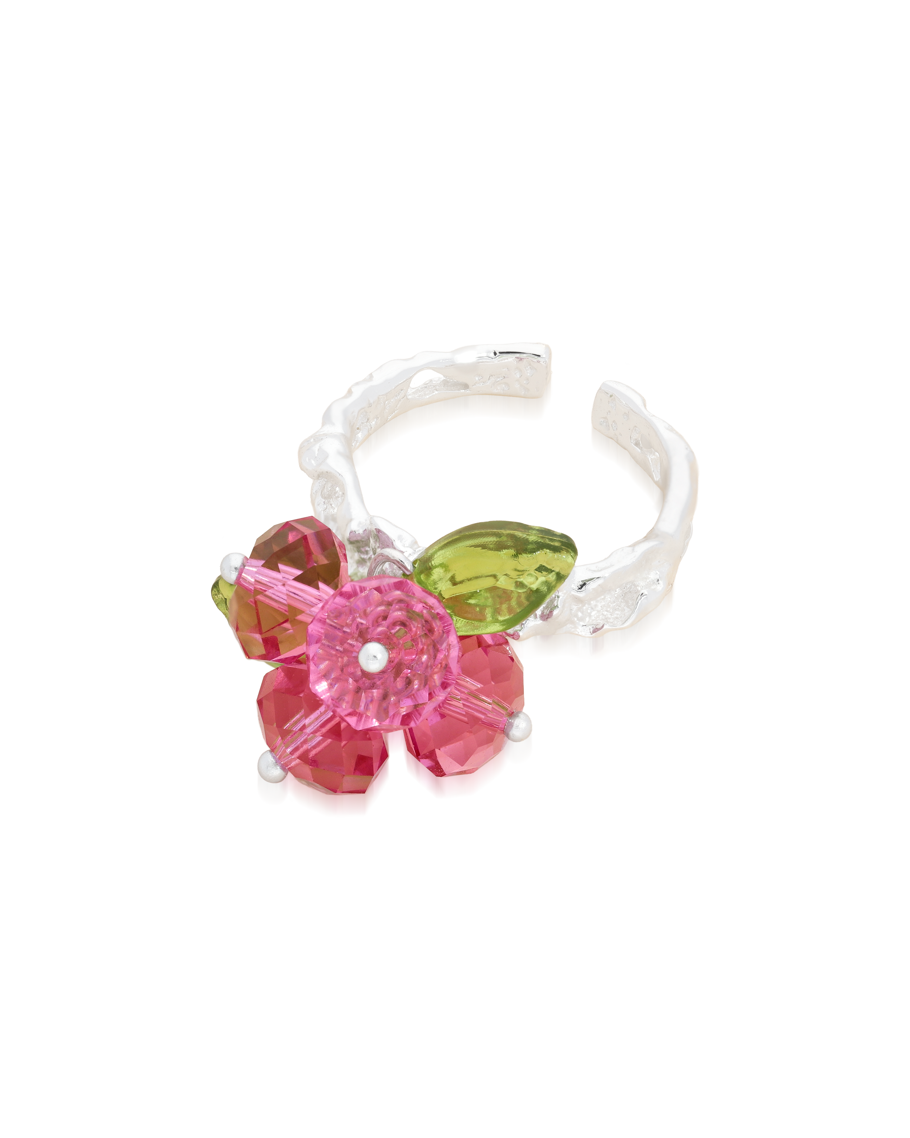 Rose Romance Ring in Silver