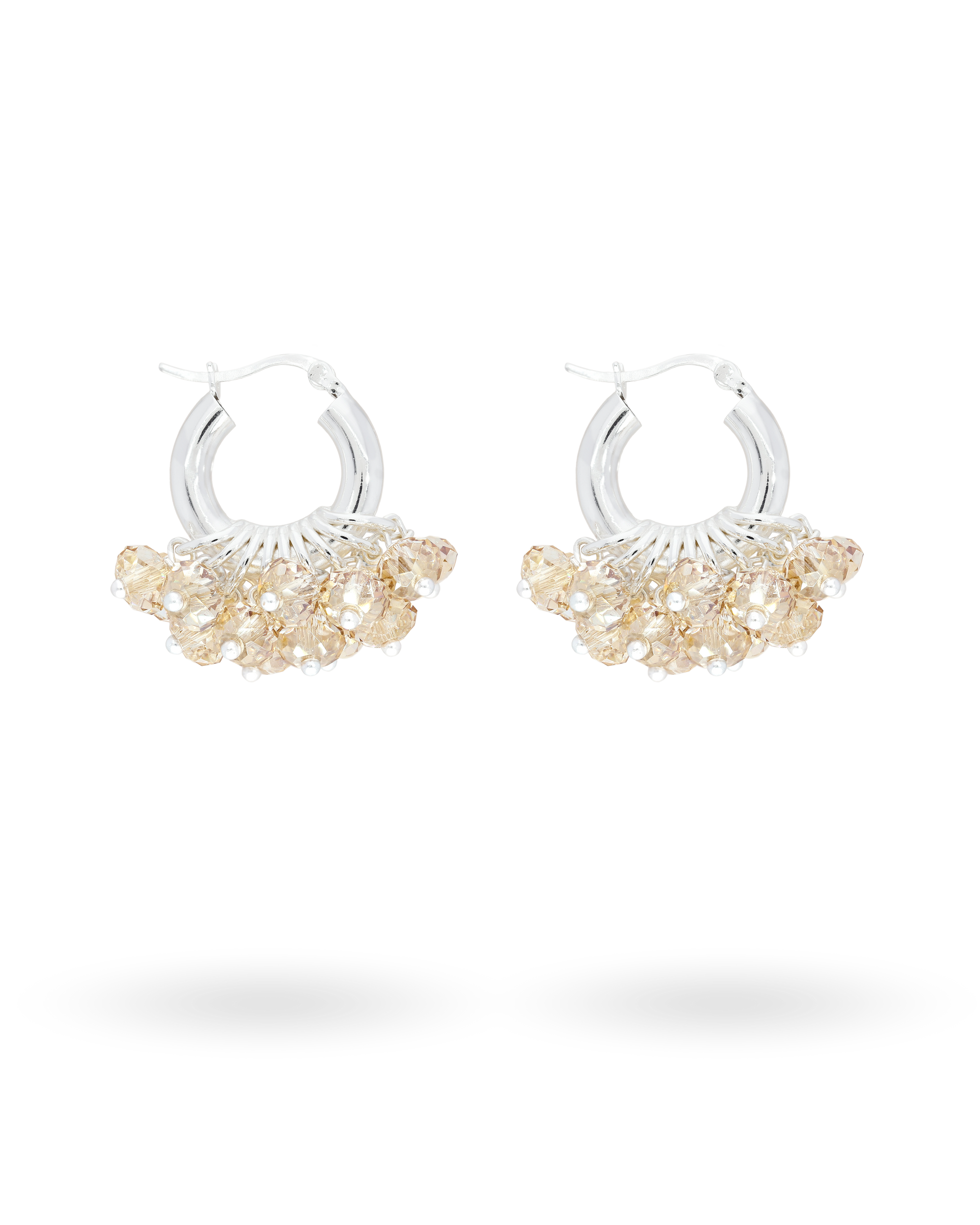 Mini Biscuit Bliss Earrings in Silver
