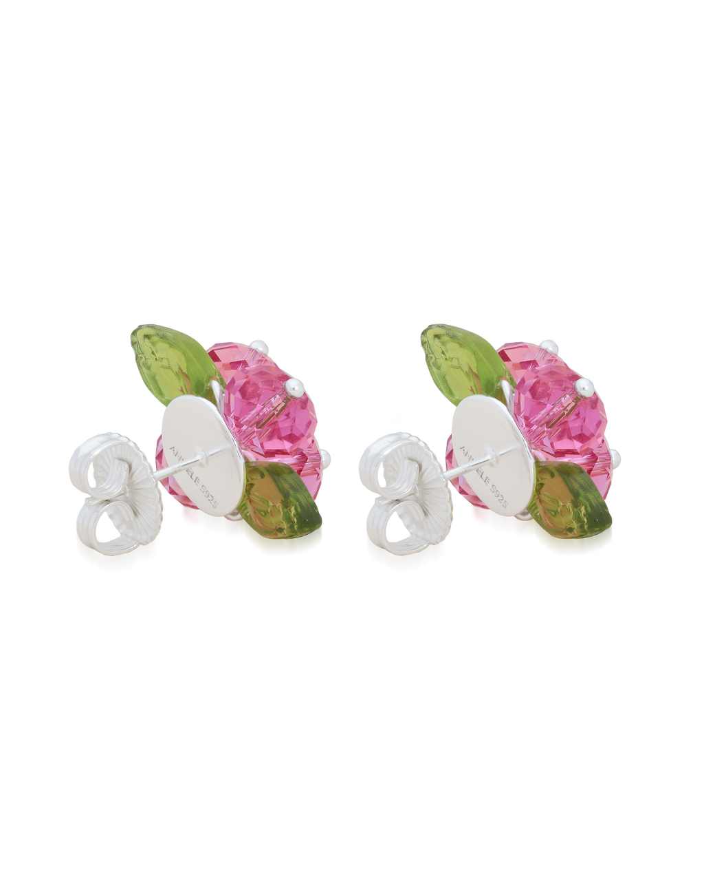 Rose Romance Earrings in Silver