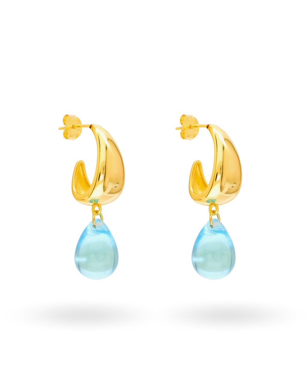Aqua Drop Earrings