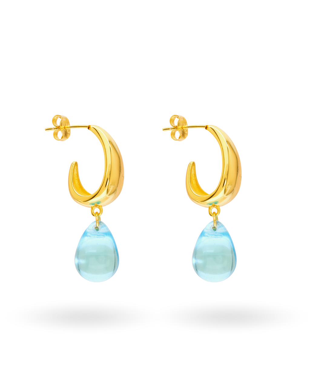 Aqua Drop Earrings
