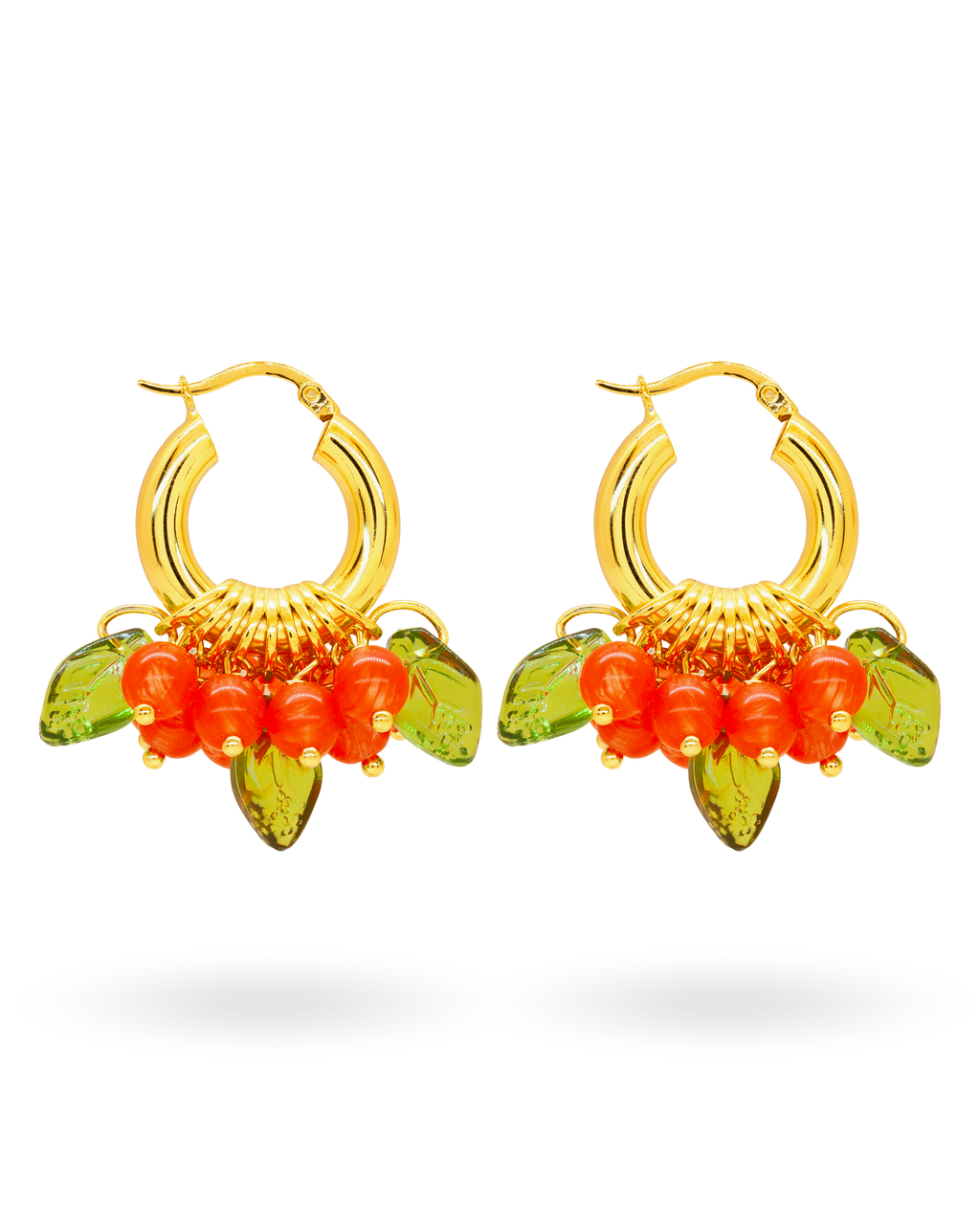 Lingonberry Beret Earrings