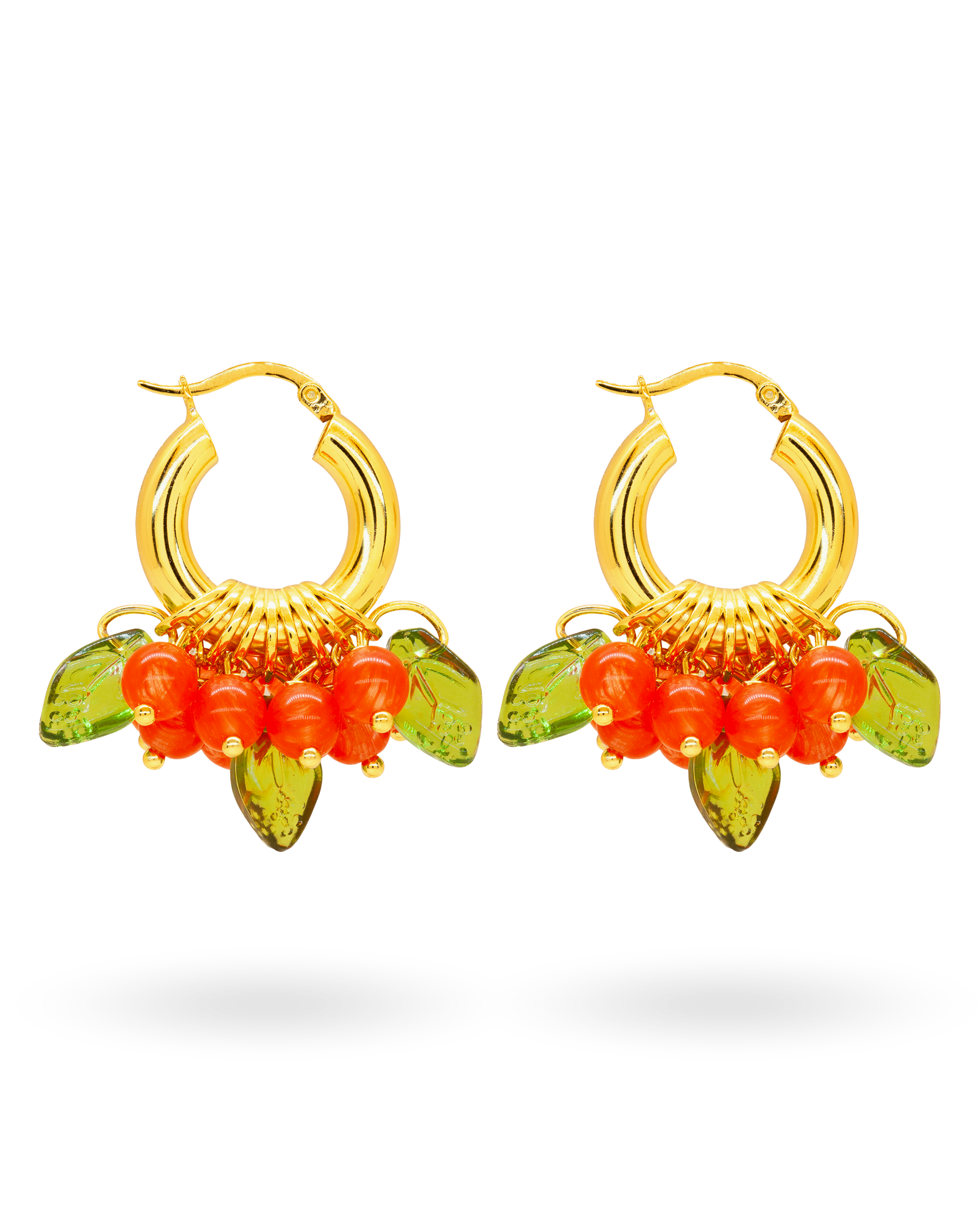 Lingonberry Beret Earrings