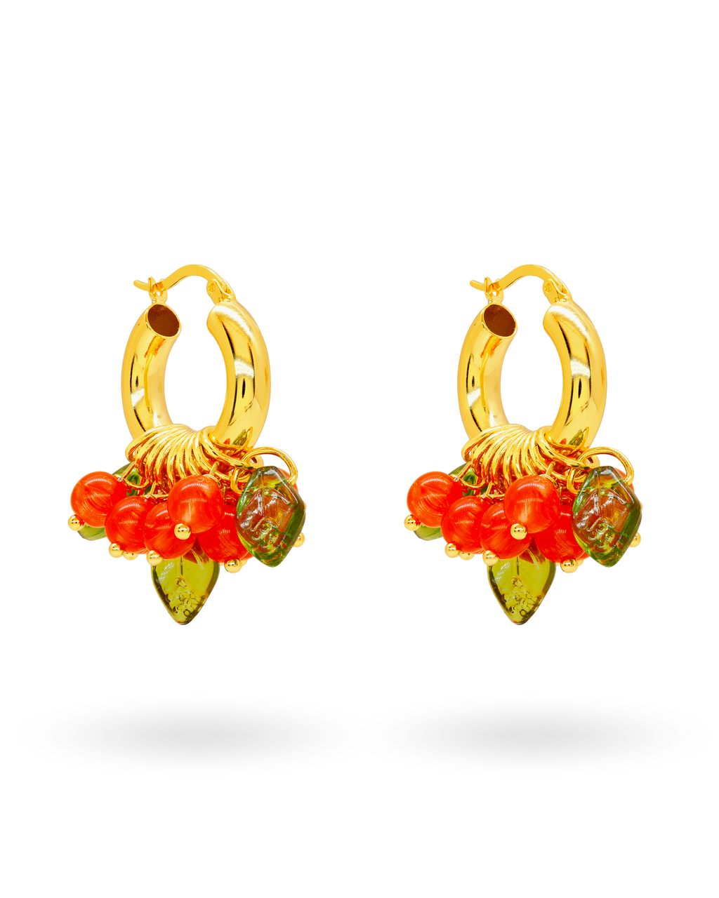 Lingonberry Beret Earrings