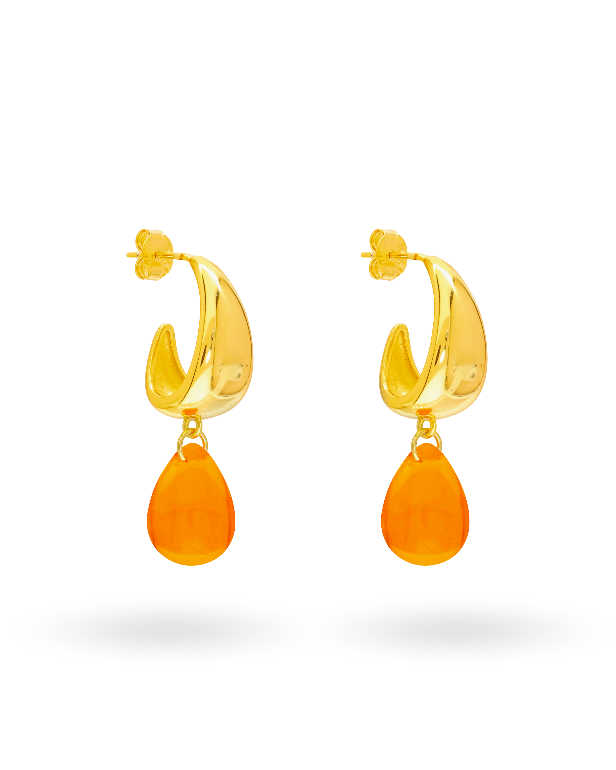 Orange Drop Earrings