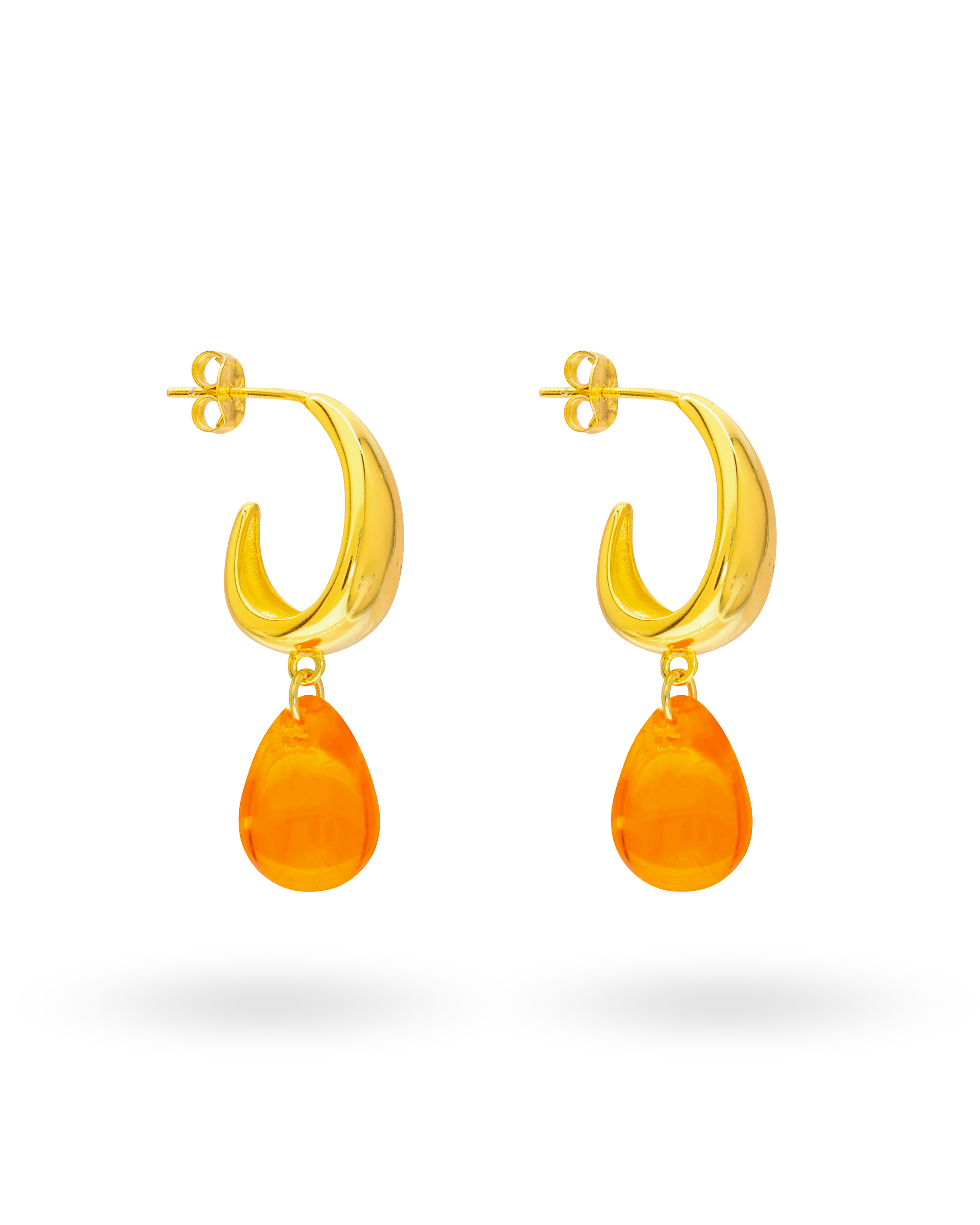 Orange Drop Earrings
