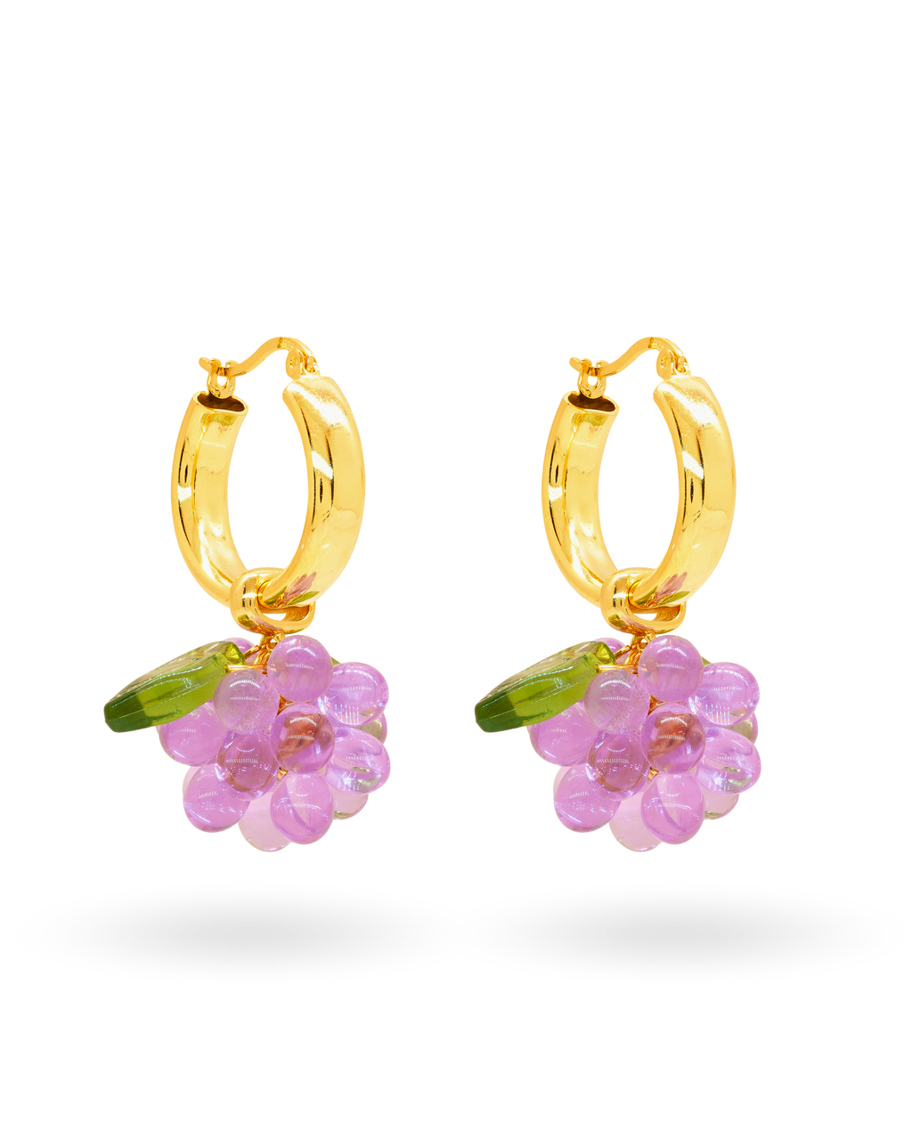 Plum Puff Earrings