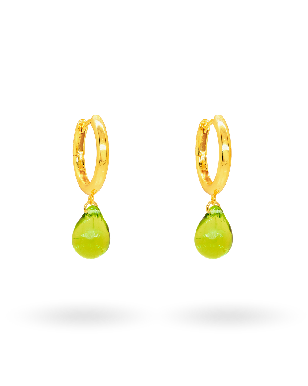 Sugar Drop Green Earrings
