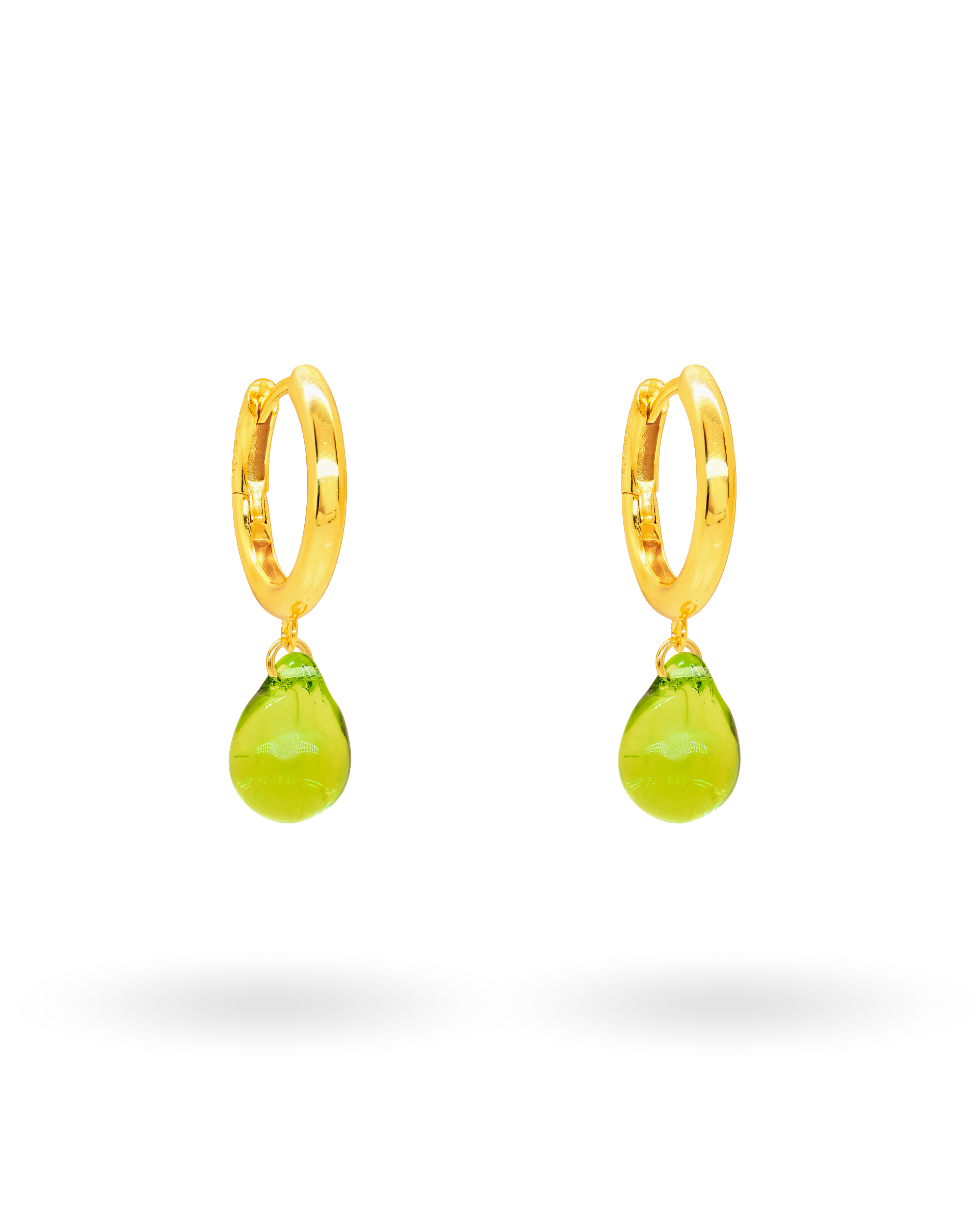 Sugar Drop Green Earrings