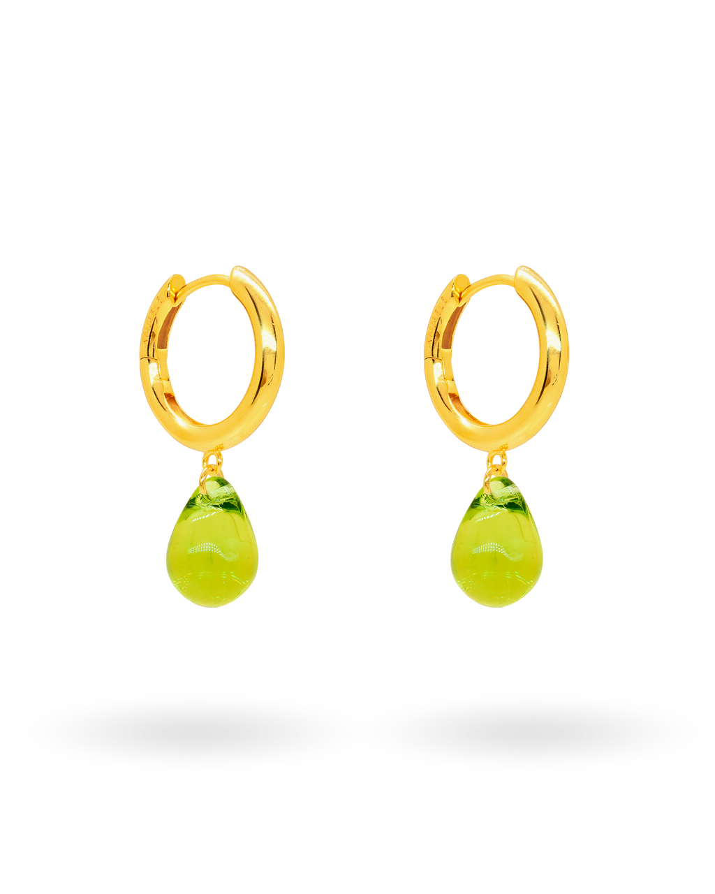 Sugar Drop Green Earrings