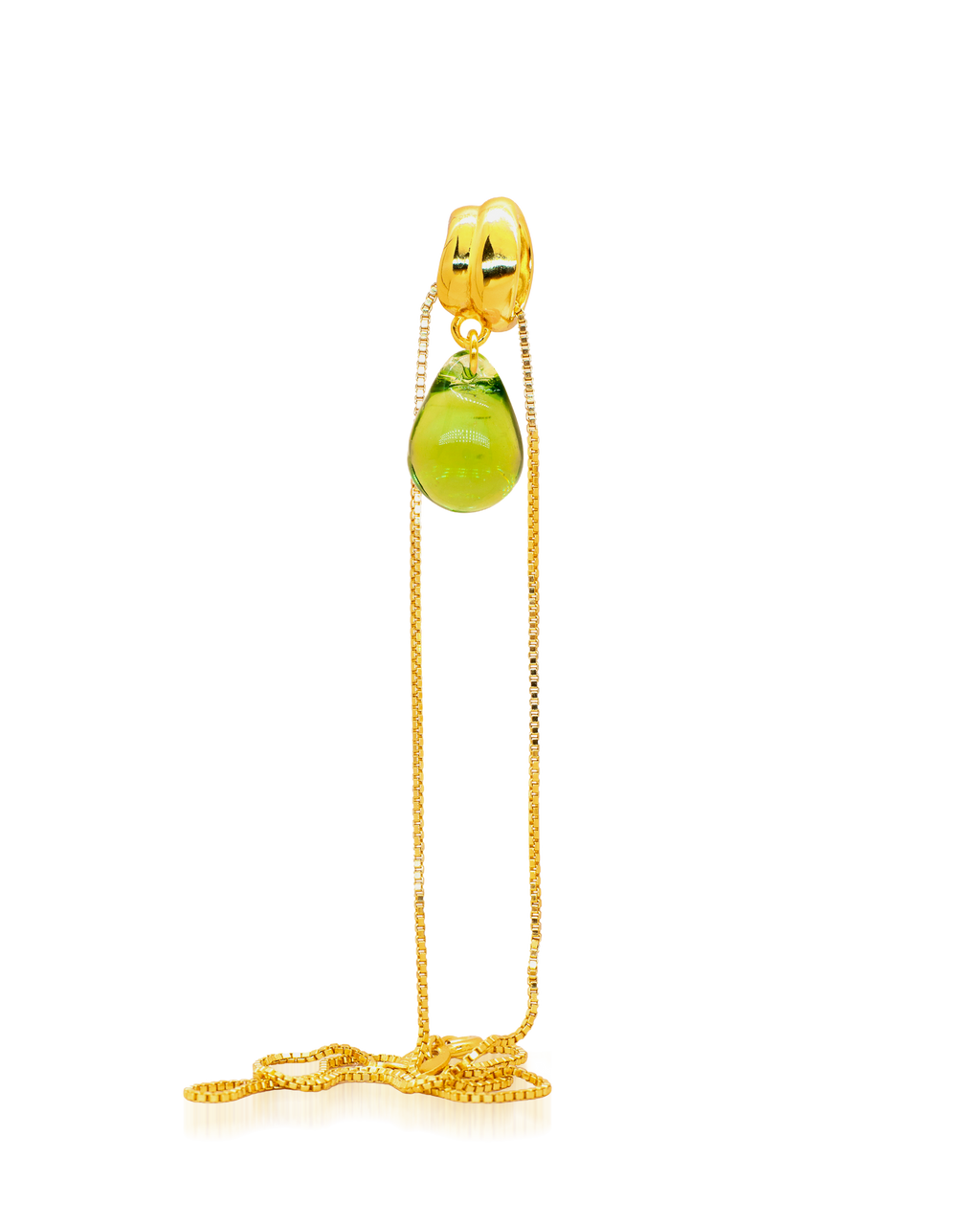 Sugar Drop Green Necklace