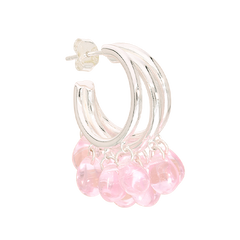 Fluffy Muffin Earrings in Silver