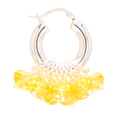 Lemonade Fuzz Earrings in Silver