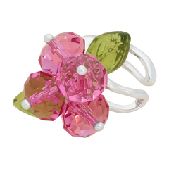 Rose Romance Earcuff in Silver