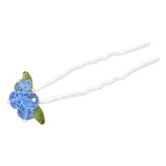 Blueberry Romance Hair Pin in Silver