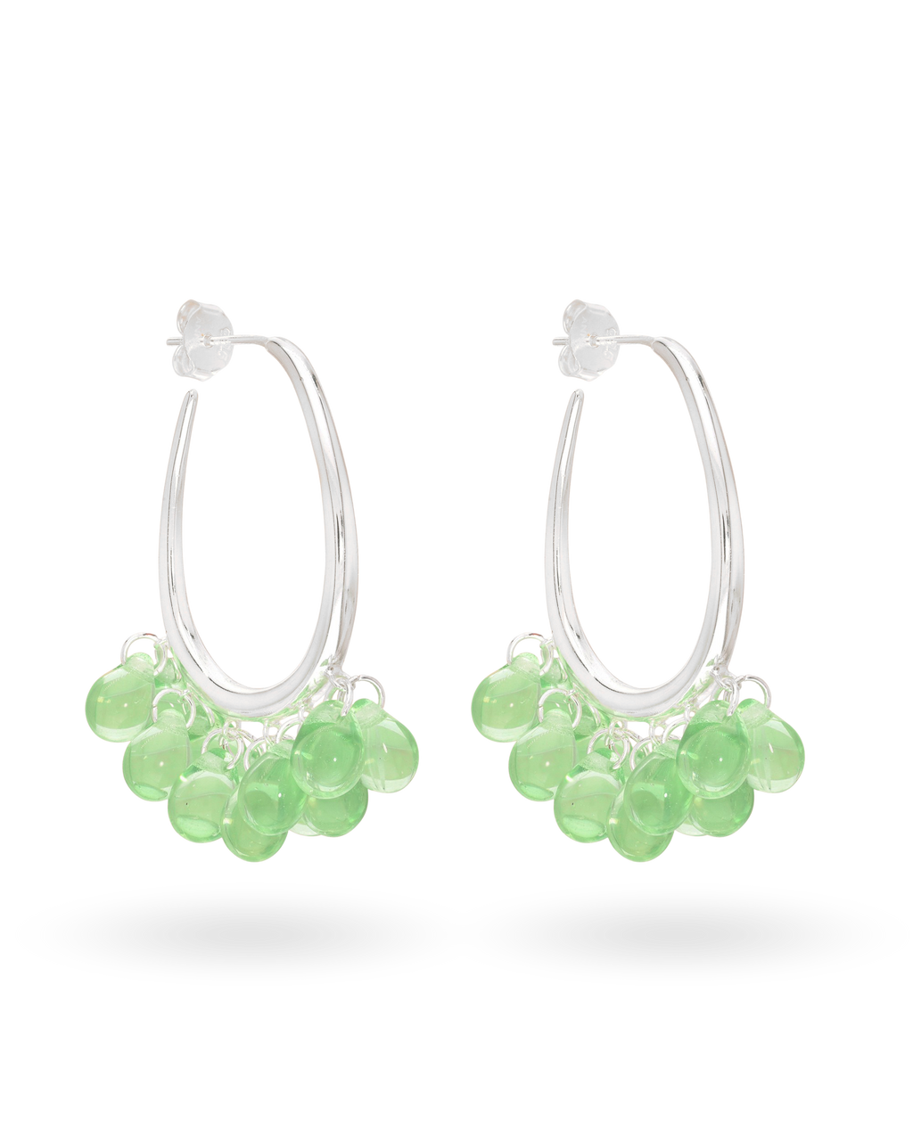 Apple Dew Earrings in Silver