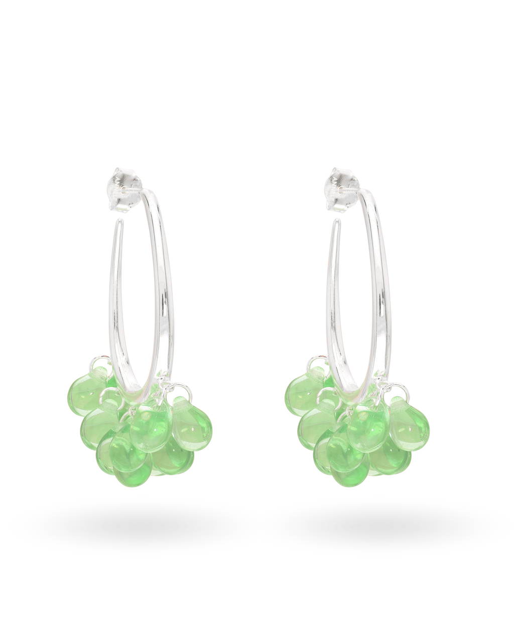 Apple Dew Earrings in Silver
