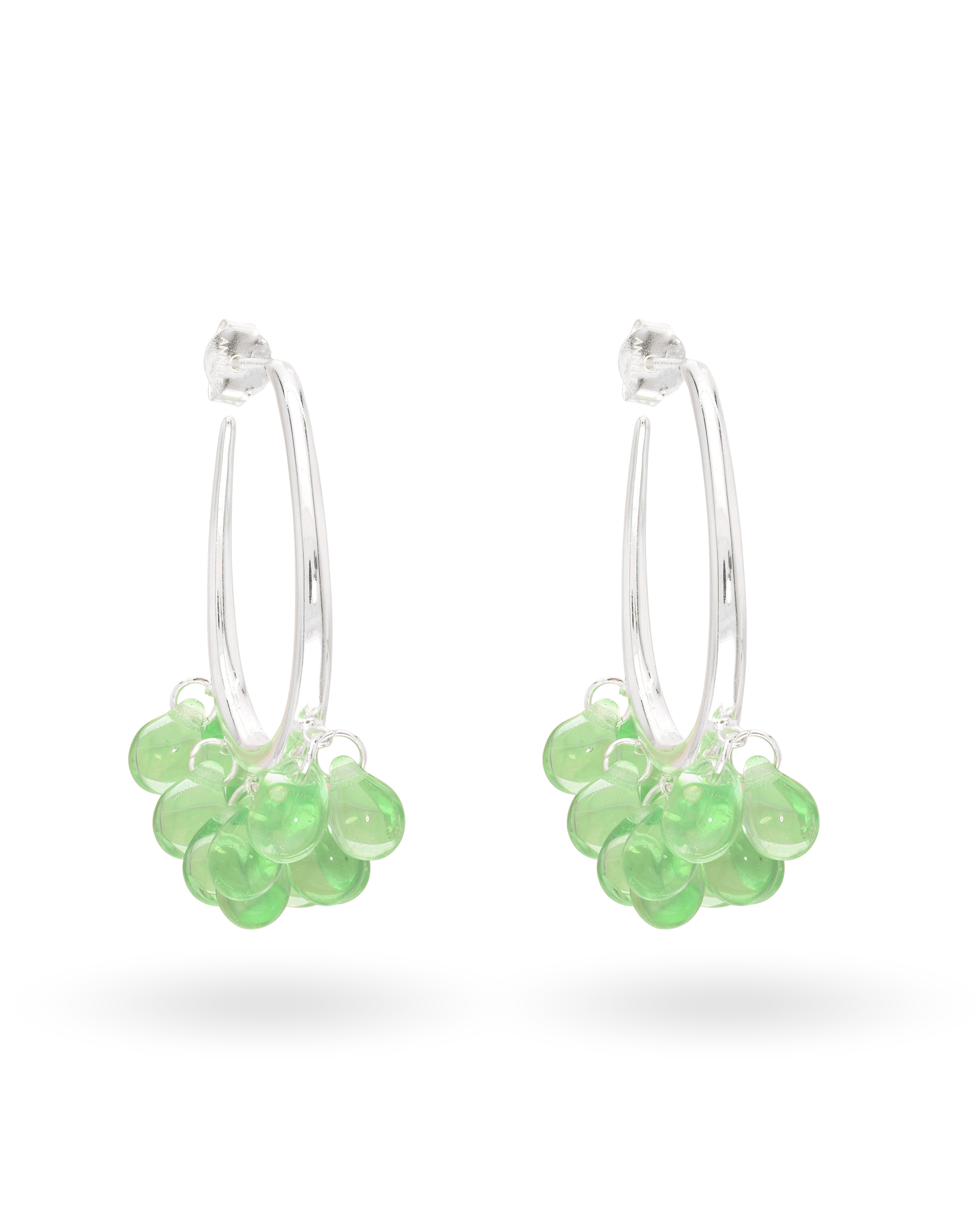 Apple Dew Earrings in Silver