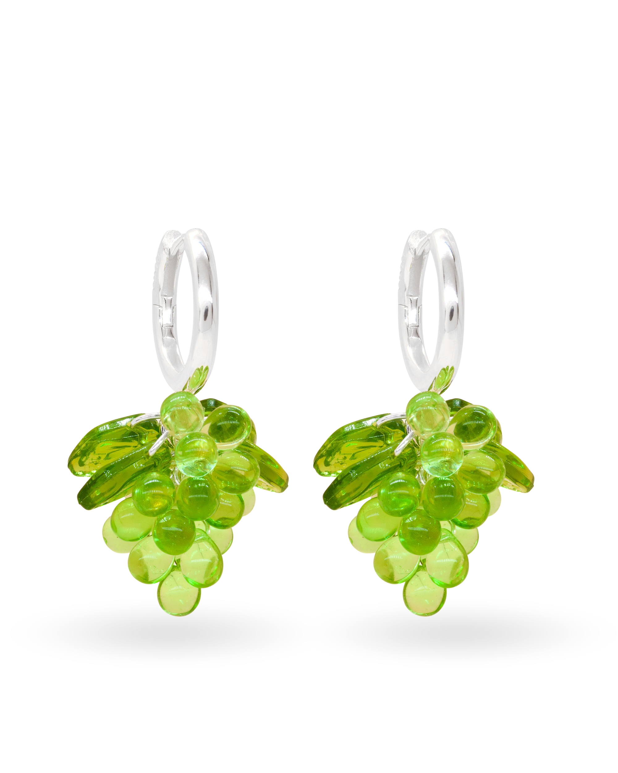 Apple Pie Jelly Earrings in Silver