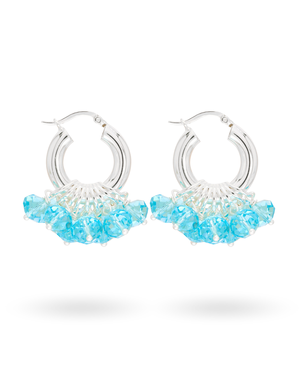 Aquarius Earrings in Silver