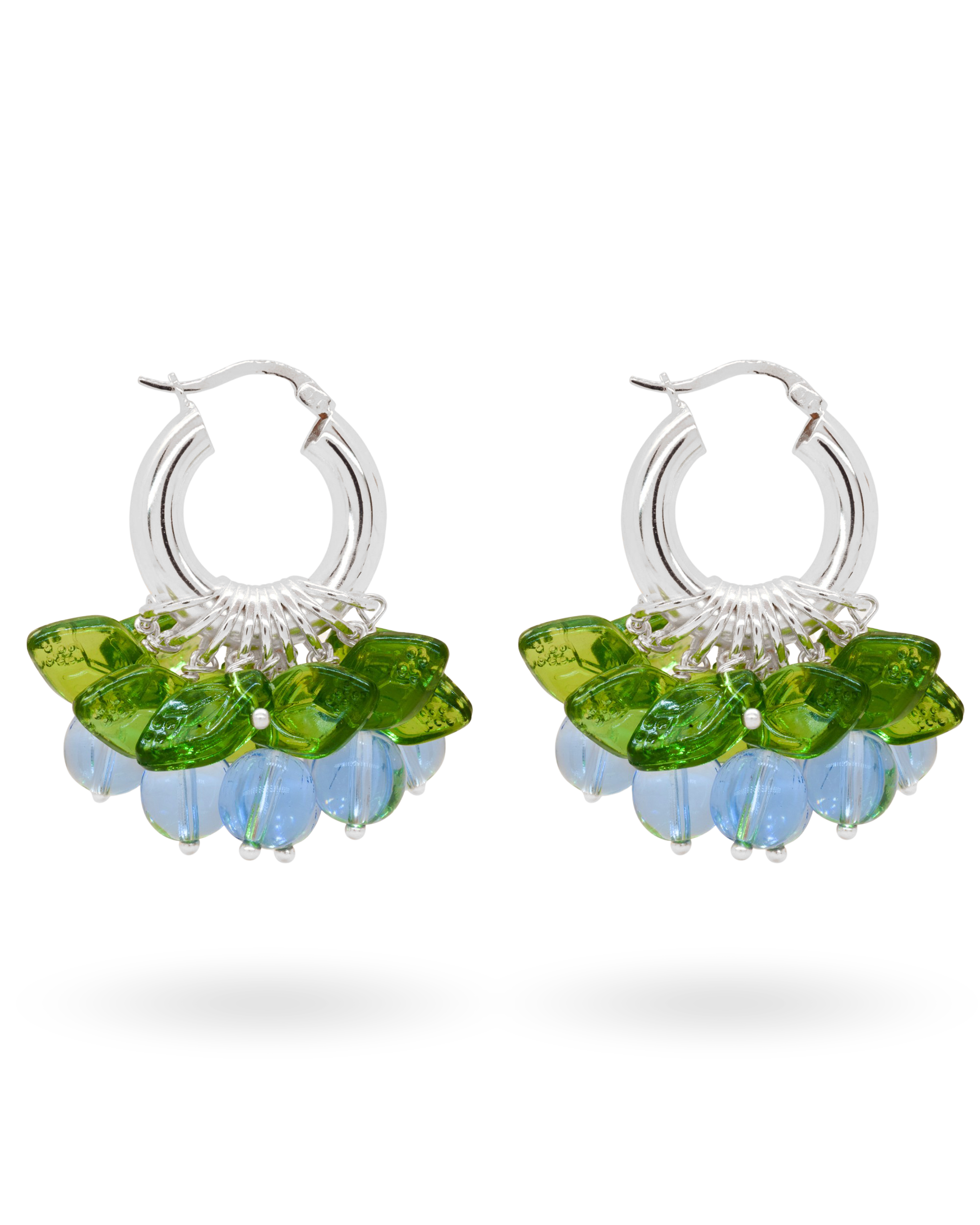 Blueberry Fields Forever Earrings in Silver
