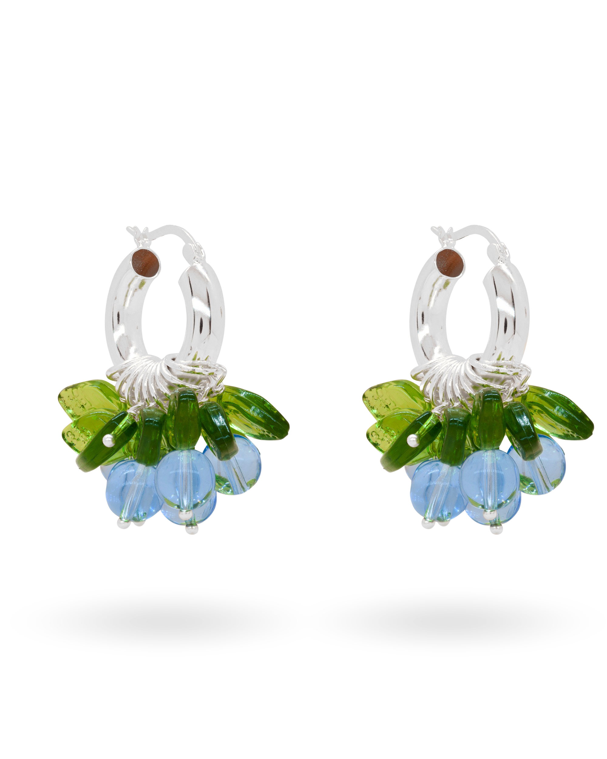 Blueberry Fields Forever Earrings in Silver