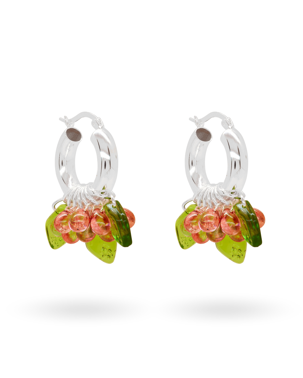 Cranberry Queen Earrings in Silver