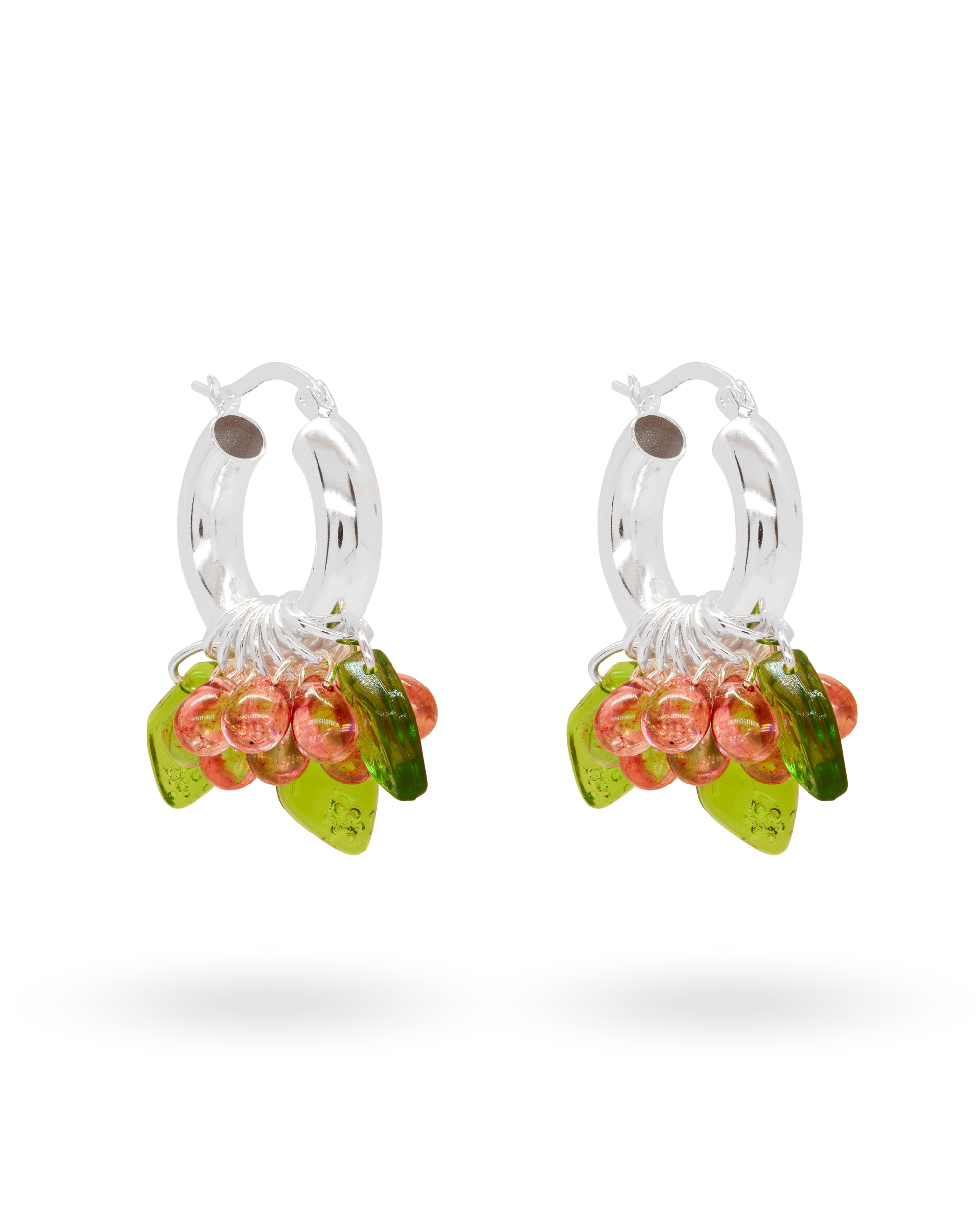 Cranberry Queen Earrings in Silver