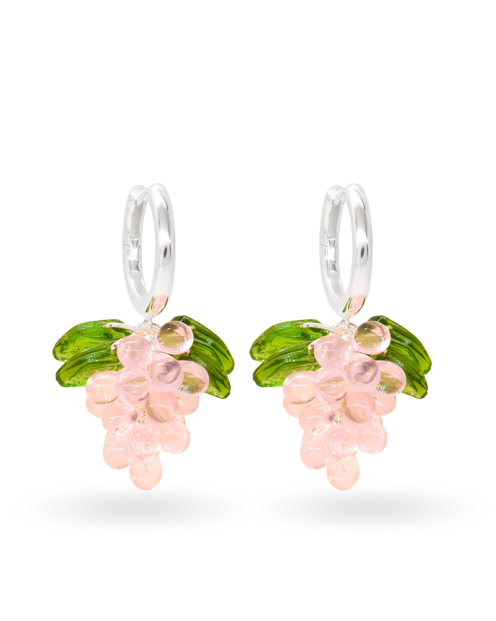 Cupcake Jelly Earrings in Silver