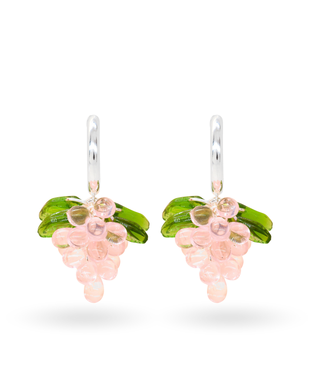 Cupcake Jelly Earrings in Silver
