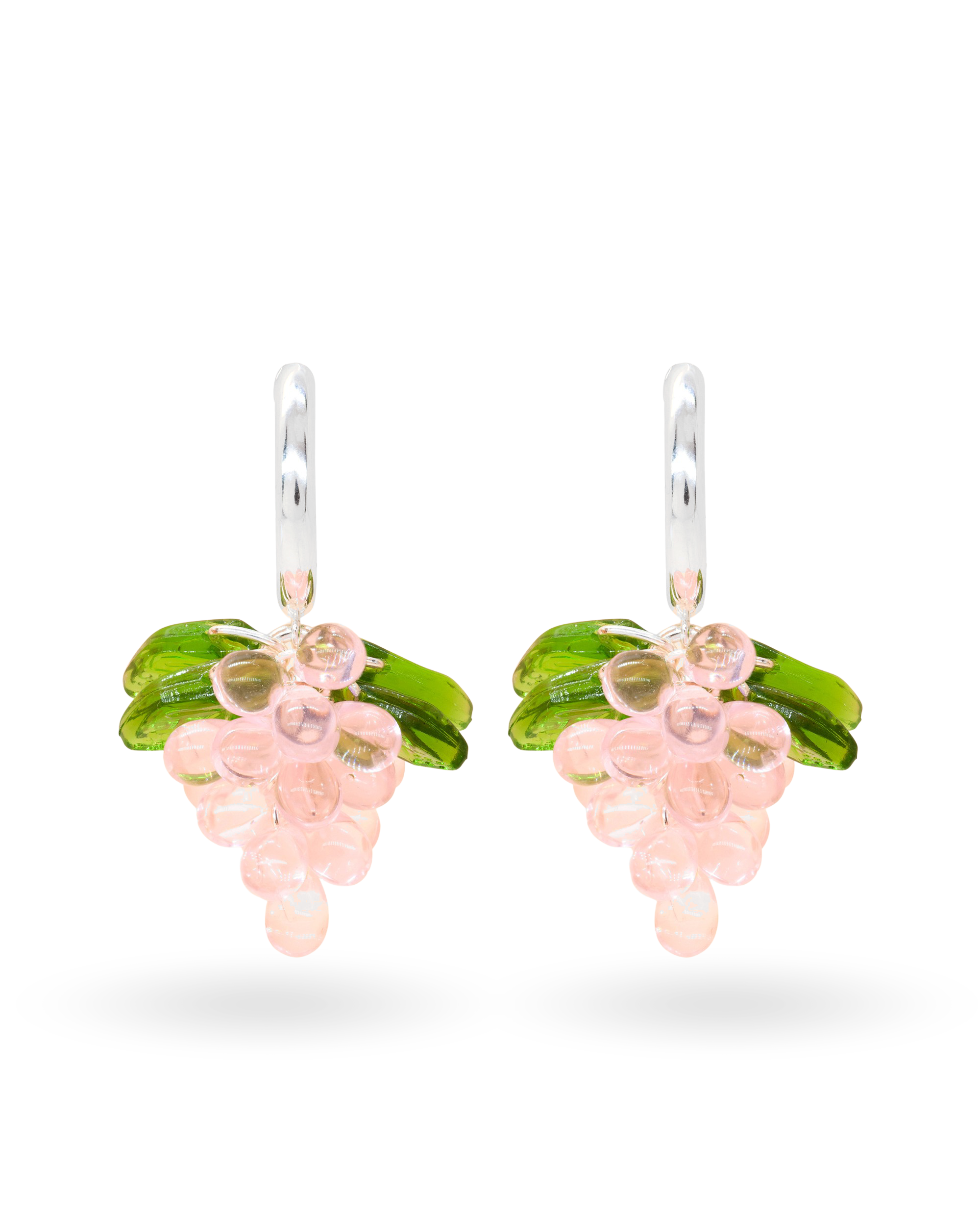 Cupcake Jelly Earrings in Silver