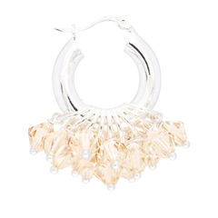 Golden Goddess Earrings in Silver