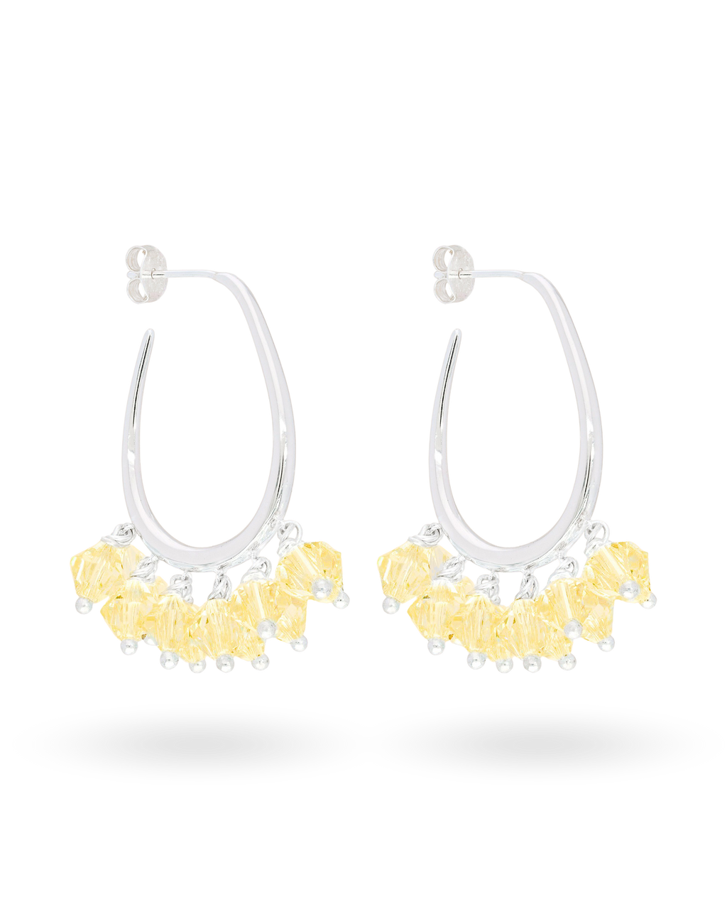 Honeydew Dew Earrings in Silver