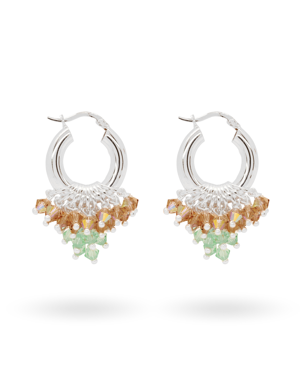 I Love You Matcha Earrings in Silver