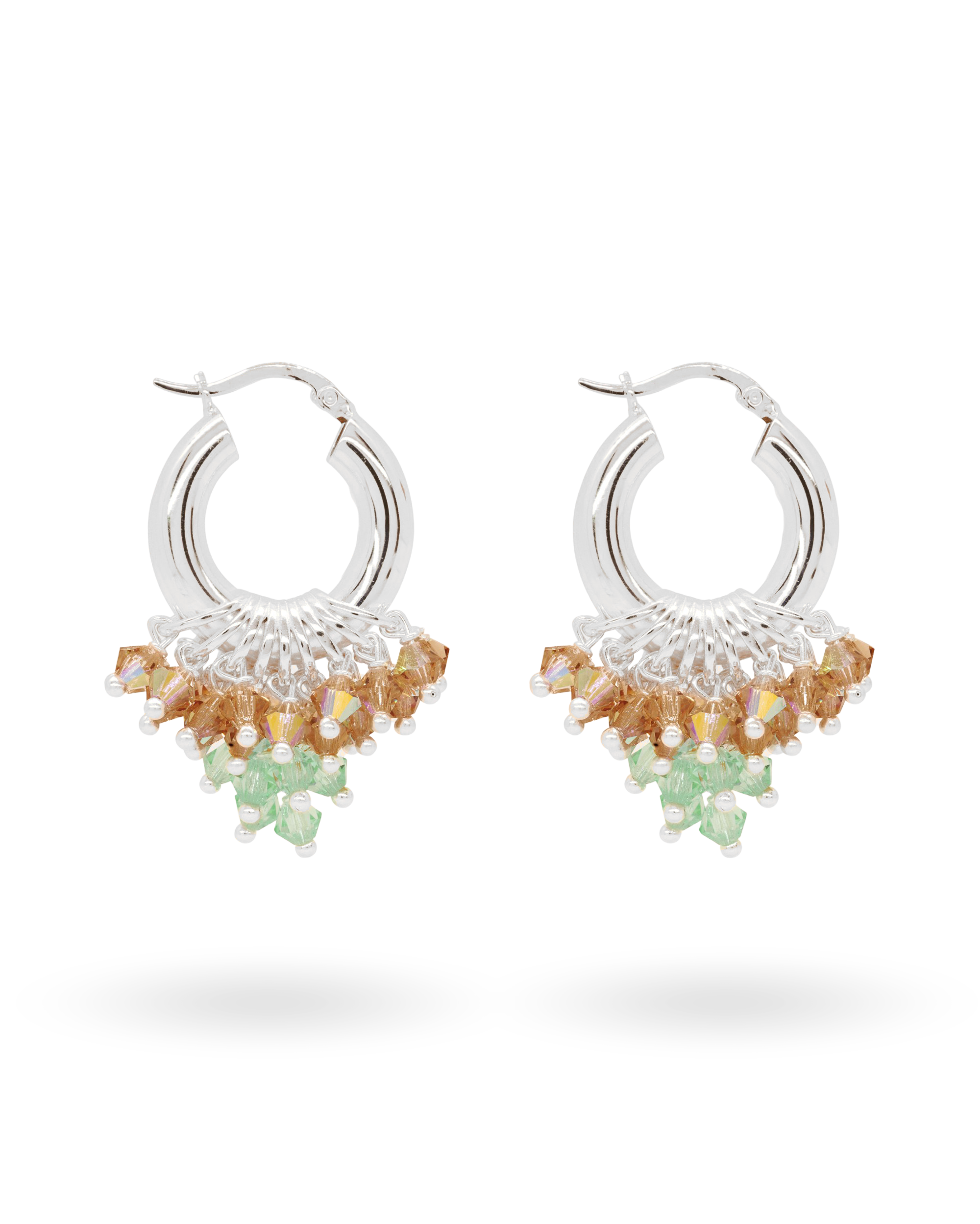 I Love You Matcha Earrings in Silver