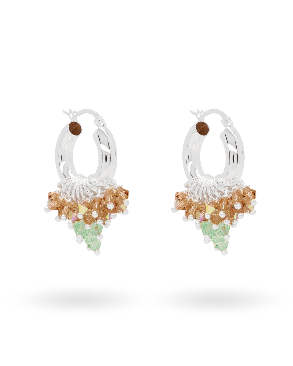 I Love You Matcha Earrings in Silver