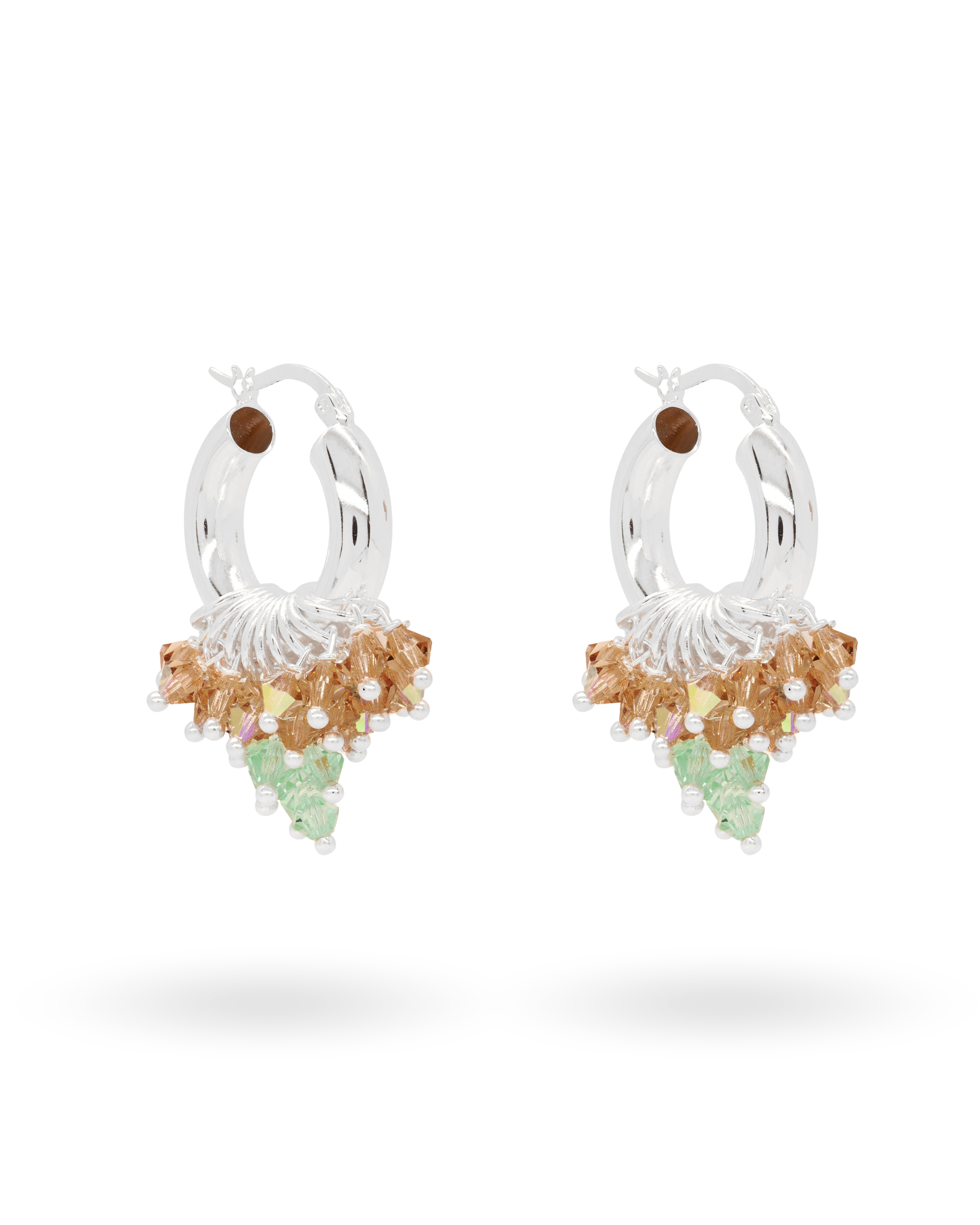 I Love You Matcha Earrings in Silver