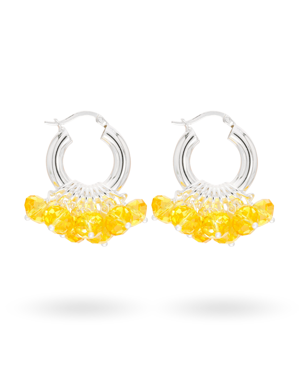 Lemonade Fuzz Earrings in Silver