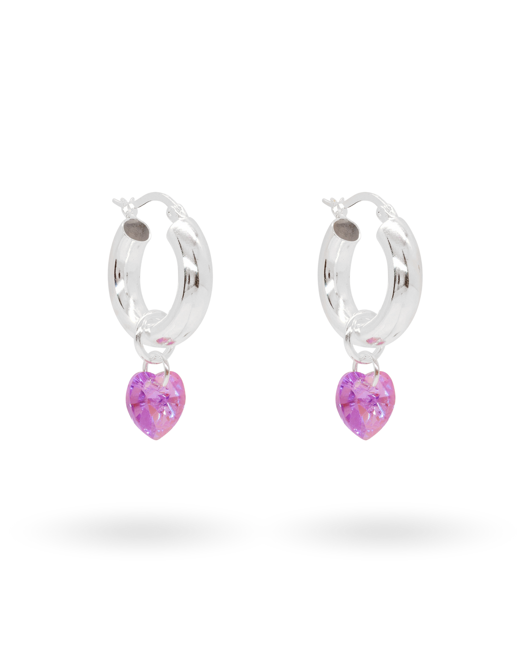 Lonely Hearts Club Earrings in Silver