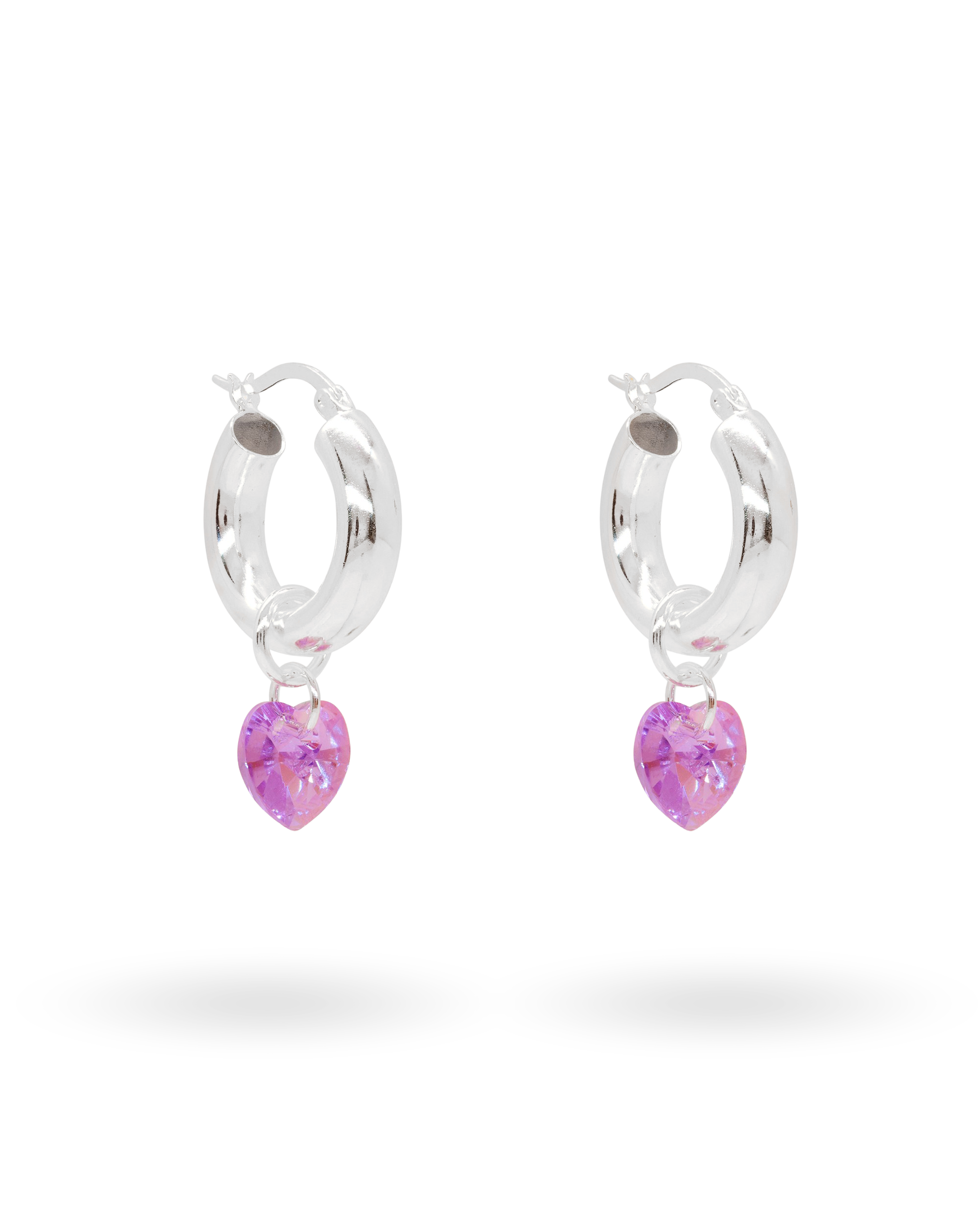Lonely Hearts Club Earrings in Silver