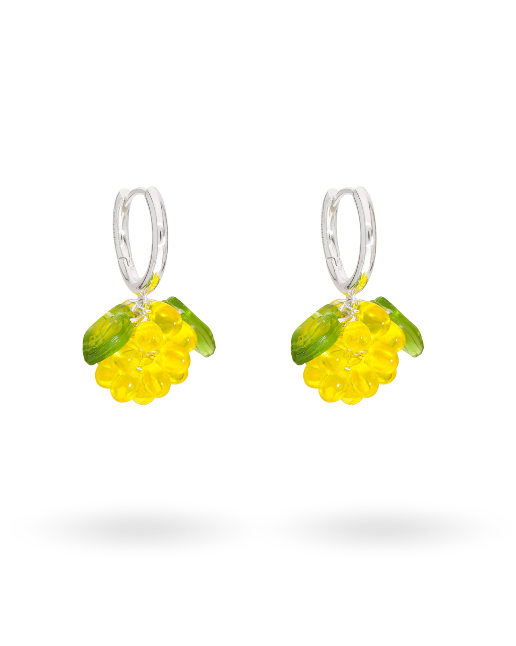 Mini Lemon Jam Earrings in Silver
