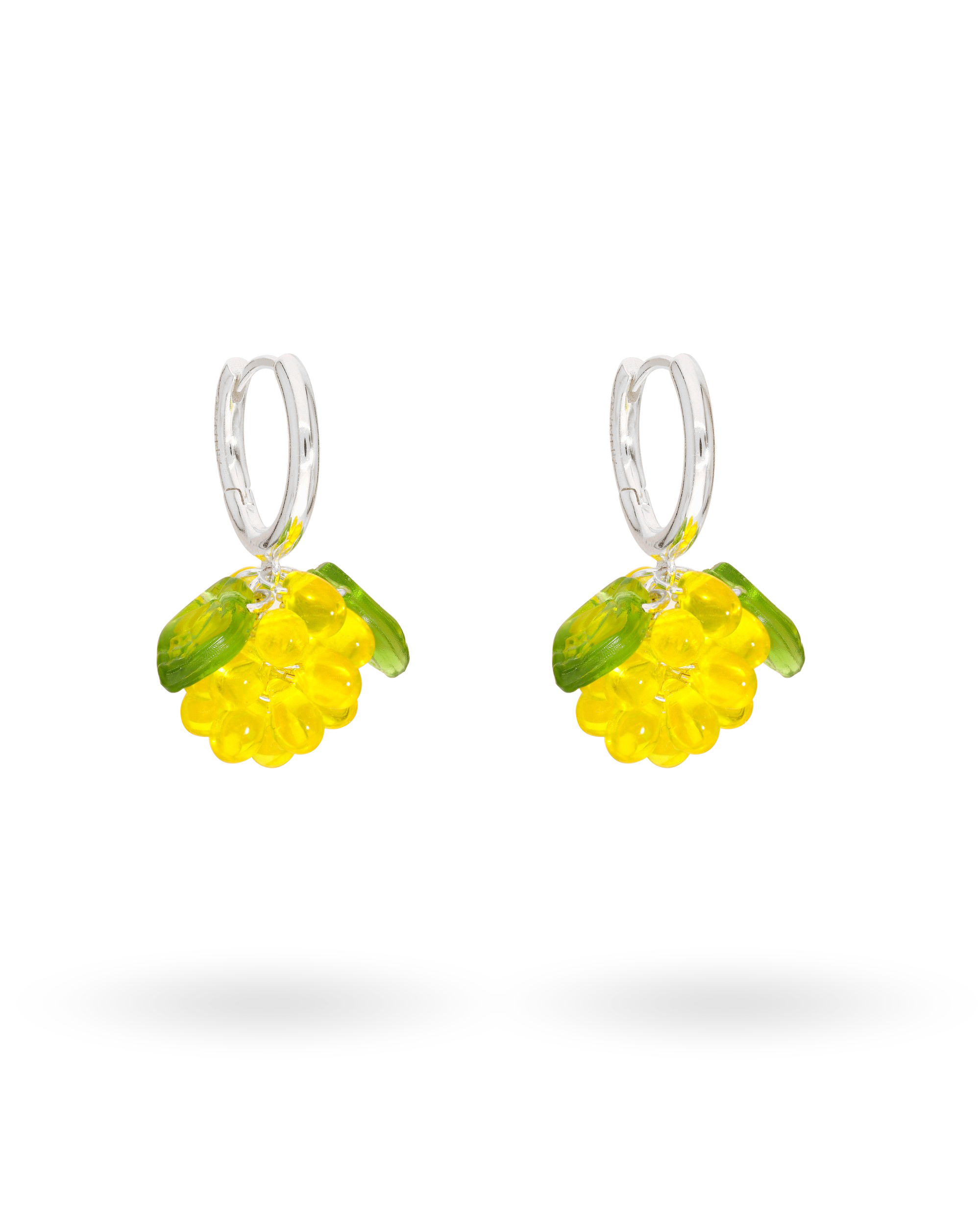 Mini Lemon Jam Earrings in Silver