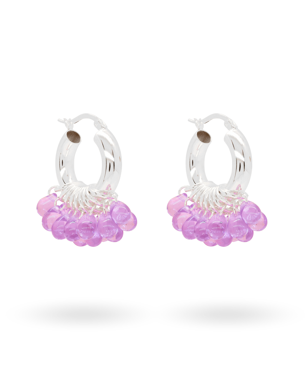Plumtastic Earrings in Silver